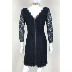 Diane Von Furstenberg, black lace dress. Size 8. Unworn.
